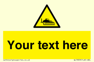 Custom warning grounding cruiser on lock cill